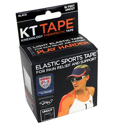 Picture of Kinesiology Tape KT Tape® Classic Uncut Cotton / Elastic 2 Inch X 5-1/2 Yard Black NonSterile25-3416