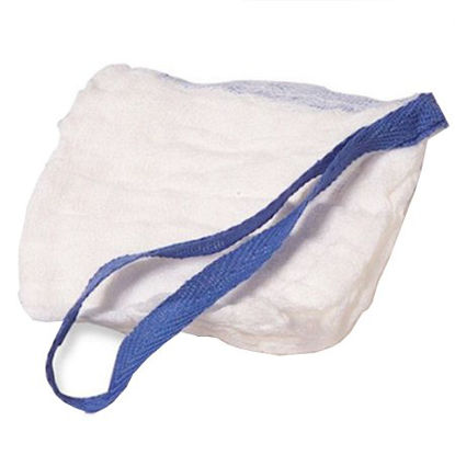 Picture of Surgical Laparotomy Sponge Curity™ X-Ray Detectable Cotton 18 X 18 Inch 5 Count Tray Sterile6022-