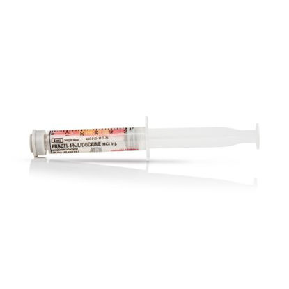 Picture of Clinical Training Medication Practi-Lidocaine 1%™ 5 mL Syringe Distilled Water Liquid1518L