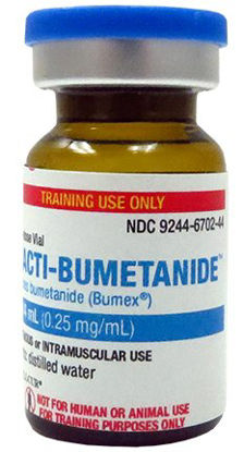 Picture of Clinical Training Medication Practi-Bumetanide™ 4 mL Tint Vial Distilled Water Liquid472BX