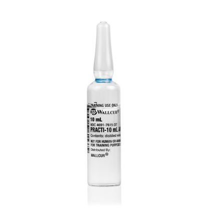 Picture of Clinical Training Medication Practi-10 mL Amp™ 10 mL Ampule Distilled Water Liquid432PA