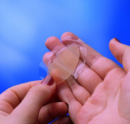 Picture of Blister Bandage Spenco® 2nd Skin® 1-1/2 X 2-2/5 Inch Hydrocolloid Oval Clear / Tan Sterile4742300