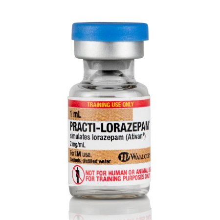 Picture of Clinical Training Medication Practi-Lorazepam™ 1 mL Vial Distilled Water Liquid466LP