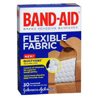 Picture of Adhesive Strip Band-Aid® 5/8 X 2-1/4 Inch / 3/4 X 3 Inch / 1 X 3 Inch Fabric Rectangle Tan Sterile08137004430