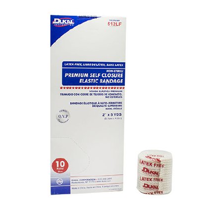 Picture of Elastic Bandage Dukal™ 2 Inch X 5 Yard High Compression Double Hook and Loop Closure Tan NonSterile512LF