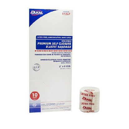 Picture of Elastic Bandage Dukal™ 2 Inch X 5 Yard High Compression Double Hook and Loop Closure Tan NonSterile512LF