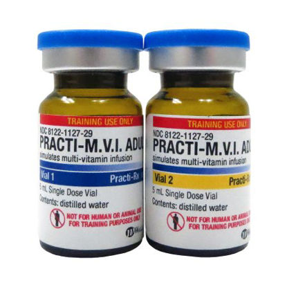 Picture of Clinical Training Medication Practi-MVI Adult Dual Pack™ 5 mL Tint Vial Distilled Water Liquid440PM