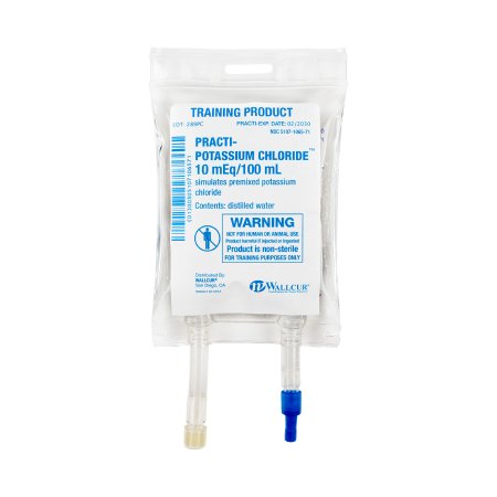 Picture of Clinical Training Medication Practi-Potassium Chloride™ 100 mL I.V. Bag Distilled Water Liquid289PC