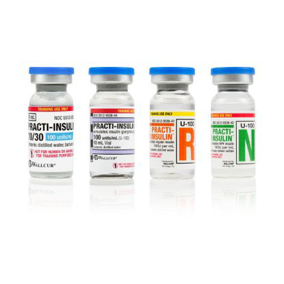 Picture of Clinical Training Medication Practi-Insulin Variety Pack™ 10 mL Vial Distilled Water Liquid408VP