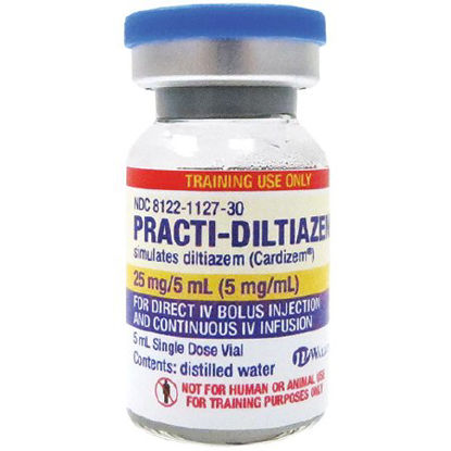 Picture of Clinical Training Medication Practi-Diltiazem™ 5 mL Vial Distilled Water Liquid474DZ