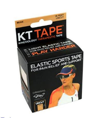 Picture of Kinesiology Tape KT Tape® Classic Uncut Cotton / Elastic 2 Inch X 5 Yard Tan NonSterile25-3410