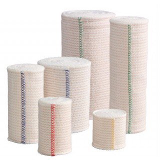Picture of Elastic Bandage Cardinal Health™ 6 Inch X 15 Yard Standard Compression Double Hook and Loop Closure White NonSterile23593960LF