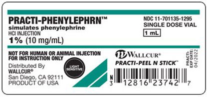 Picture of Training Medication Peel-N-Stick Labels Practi-Phenylephrn™9941PHN