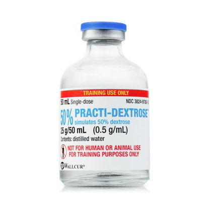 Picture of Clinical Training Medication Practi-Dextrose 50%™ 50 mL Vial Distilled Water Liquid304DX