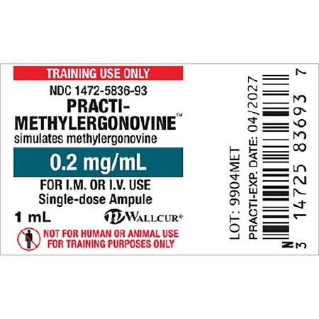 Picture of Training Medication Peel-N-Stick Labels Practi-Methylergonovine™9904MET