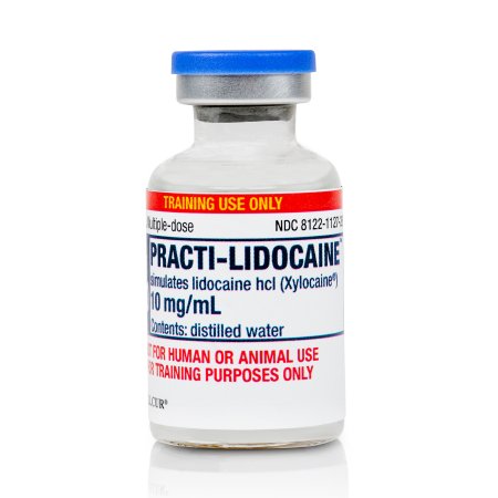 Picture of Clinical Training Medication Practi-Lidocaine 1%™ 10 mg / mL Vial Distilled Water Liquid112LC