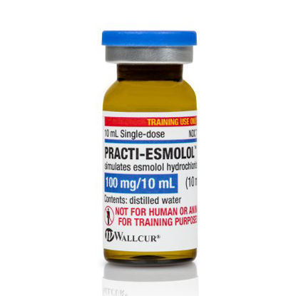 Picture of Clinical Training Medication Practi-Esmolol™ 10 mL Tint Vial Distilled Water Liquid106EM