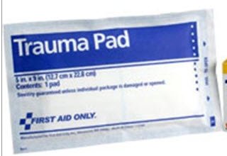 Picture of Abdominal Pad First Aid Only Gauze 5 X 9 Inch Rectangle SterileAN205