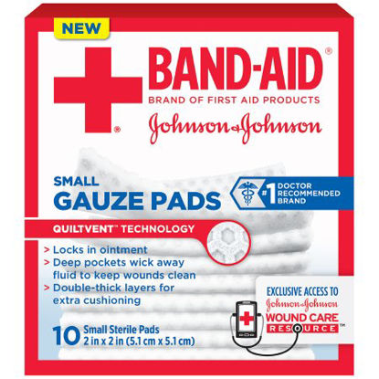 Picture of Gauze Sponge Band-Aid® Gauze 2 X 2 Inch Square Sterile00381371165698