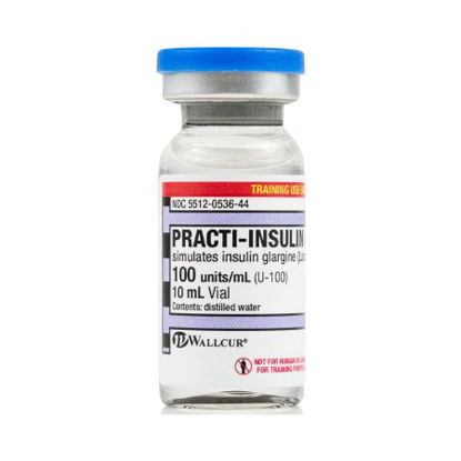 Picture of Clinical Training Medication Practi-Insulin Glargine™ 10 mL Vial Distilled Water Liquid410LT