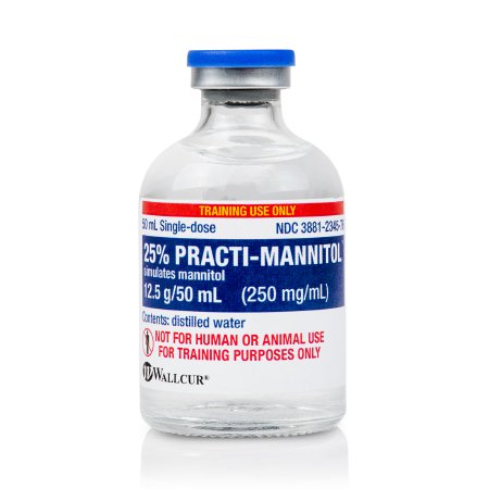 Picture of Clinical Training Medication Practi-Mannitol™ 50 mL Vial Distilled Water Liquid125MN