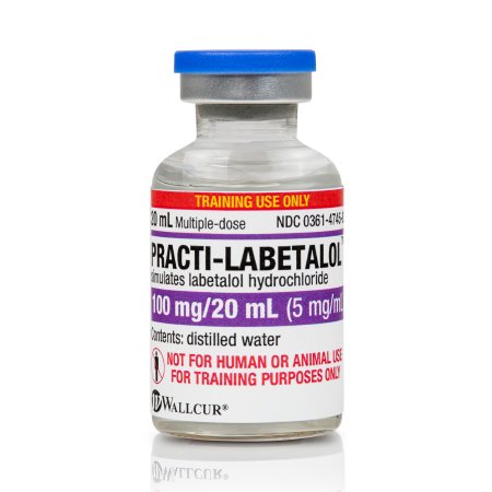 Picture of Clinical Training Medication Practi-Labetalol™ 20 mL Vial Distilled Water Liquid105LB