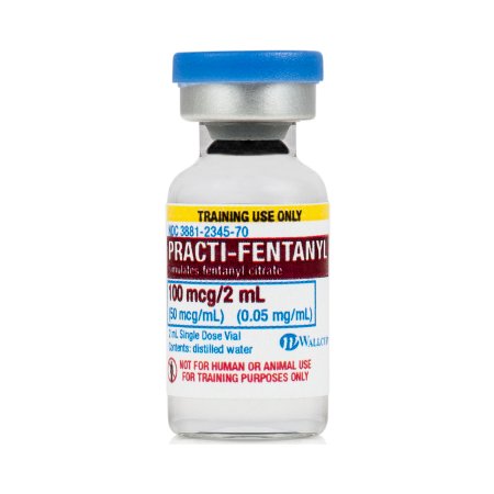 Picture of Clinical Training Medication Practi-Fentanyl™ 2 mL Vial Distilled Water Liquid499FT