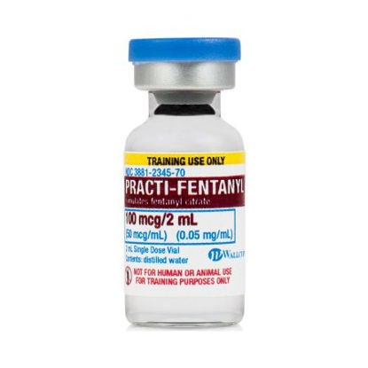 Picture of Clinical Training Medication Practi-Fentanyl™ 2 mL Vial Distilled Water Liquid499FT