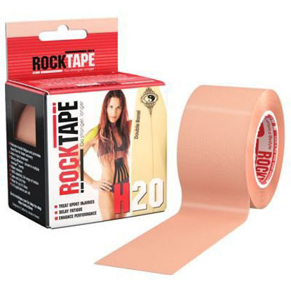 Picture of Kinesiology Tape Rock Tape® Extra Sticky Water Resistant Cotton / Nylon 2 Inch X 5 Yard Beige NonSterile081678812