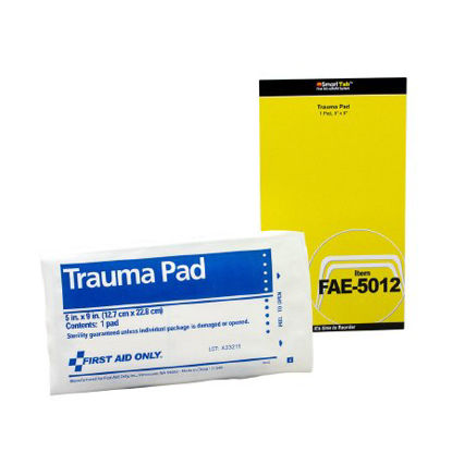 Picture of Trauma Dressing First Aid Only Gauze 5 X 9 Inch Rectangle SterileFAE-5012