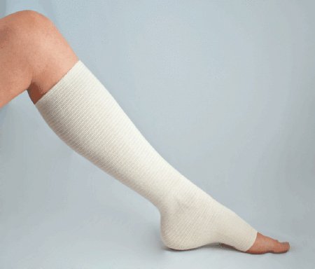 Picture of Elastic Tubular Support Bandage tg® shape 15 to 16-1/2 Inch Calf Circumference Large Below Knee Standard Compression Pull On Natural Large NonSterile88906