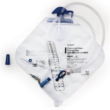 Picture of Urinary Drain Bag McKesson Anti-Reflux Valve Sterile 2000 mL Vinyl37-2802