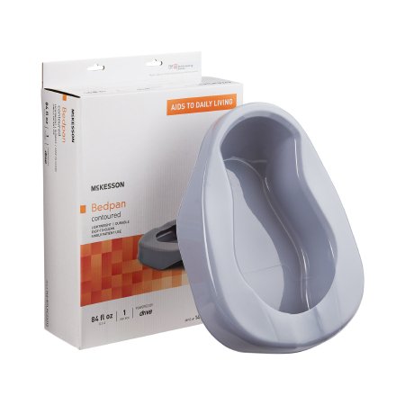 Picture of Contoured Bedpan McKesson Gray 84 oz. / 2484 mL146-RTLPC23212