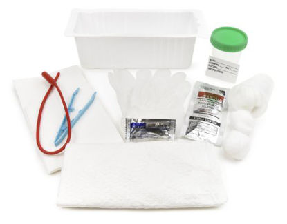 Picture of Intermittent Catheter Tray McKesson Urethral 14 Fr. Without Balloon Red Rubber37-202
