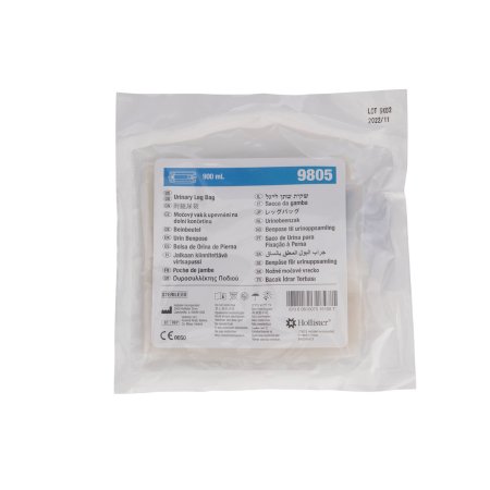 Picture of Urinary Leg Bag Anti-Reflux Valve Sterile 900 mL Vinyl9805
