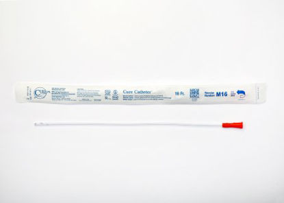 Picture of Urethral Catheter Cure Catheter™ Straight Tip Uncoated PVC 16 Fr. 16 InchM16