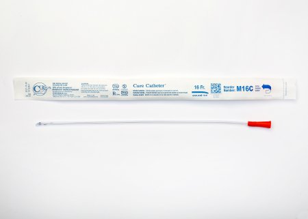 Picture of Urethral Catheter Cure Catheter™ Coude Tip Uncoated PVC 16 Fr. 16 InchM16C