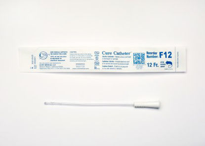 Picture of Urethral Catheter Cure Catheter™ Straight Tip Uncoated PVC 12 Fr. 6 InchF12