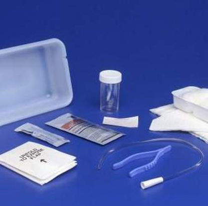 Picture of Intermittent Catheter Tray Curity™ Open System / Urethral 14 Fr. Without Balloon Red Rubber3217