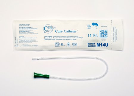 Picture of Urethral Catheter Cure Catheter™ Straight Tip Uncoated PVC 14 Fr. 16 InchM14U