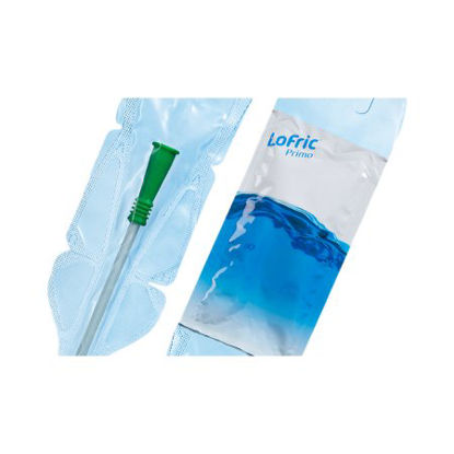 Picture of Urethral Catheter LoFric® Primo™ Straight Tip Hydrophilic Coated PVC 14 Fr. 16 Inch4101440