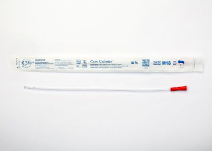 Picture of Urethral Catheter Cure Catheter™ Straight Tip Uncoated PVC 18 Fr. 16 InchM18