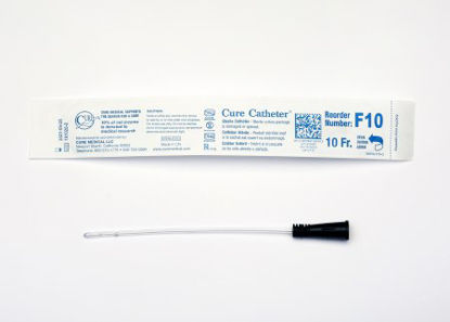 Picture of Urethral Catheter Cure Catheter™ Straight Tip Uncoated PVC 10 Fr. 6 InchF10