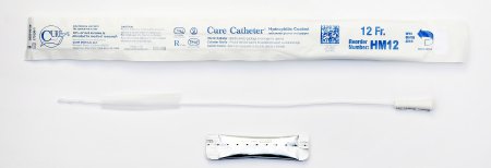 Picture of Urethral Catheter Cure Catheter™ Straight Tip Hydrophilic Coated Plastic 12 Fr. 16 InchHM12