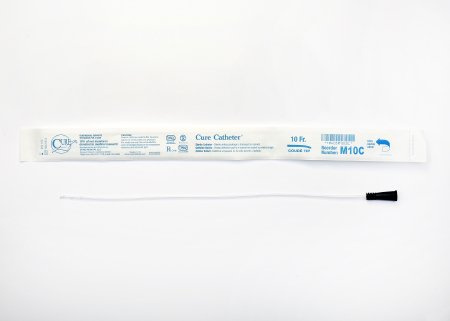 Picture of Urethral Catheter Cure Catheter™ Coude Tip Uncoated PVC 10 Fr. 16 InchM10C