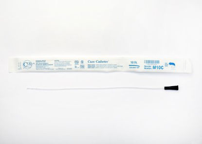 Picture of Urethral Catheter Cure Catheter™ Coude Tip Uncoated PVC 10 Fr. 16 InchM10C