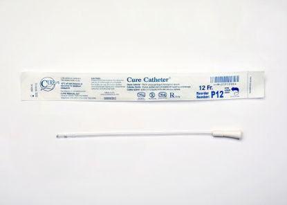 Picture of Urethral Catheter Cure Catheter™ Straight Tip Uncoated PVC 12 Fr. 10 InchP12