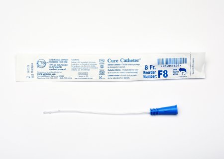 Picture of Urethral Catheter Cure Catheter™ Straight Tip Uncoated PVC 8 Fr. 6 InchF8