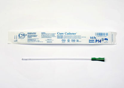 Picture of Urethral Catheter Cure Catheter™ Straight Tip Uncoated PVC 14 Fr. 10 InchP14