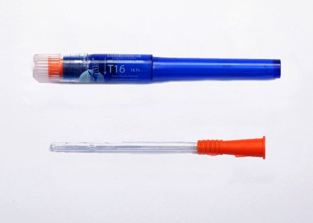 Picture of Urethral Catheter Cure Twist™ Straight Tip Lubricated PVC 16 Fr. 6 InchT16